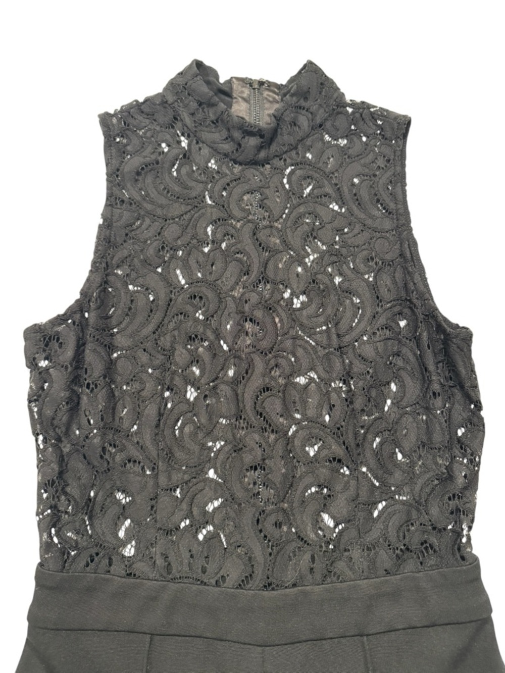 bebe Black Lace Jumpsuit - Size 0